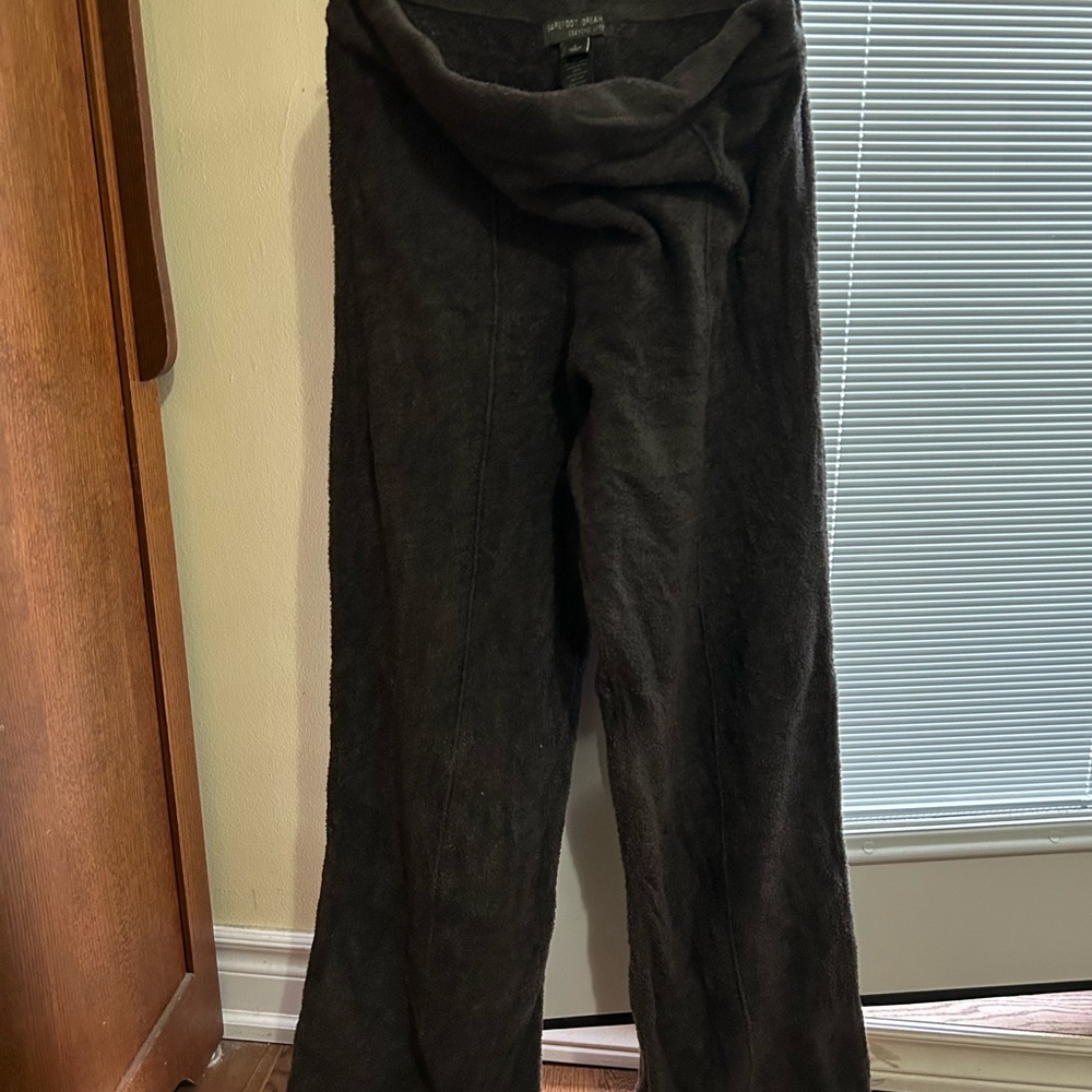 Barefoot Dreams CozyChic wide leg pants in charcoal grey size large